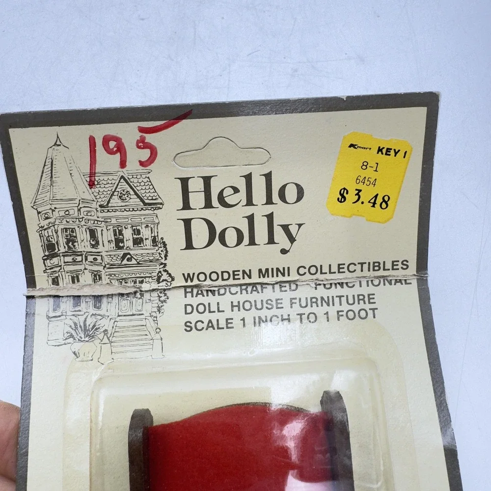 Hello Dolly Red Wing Chair Dollhouse Furnishings Lot Dads Easy Chair 6454 Velvet